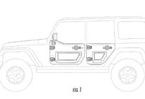 仅限于设计装饰 Jeep申请镂空式车门专利