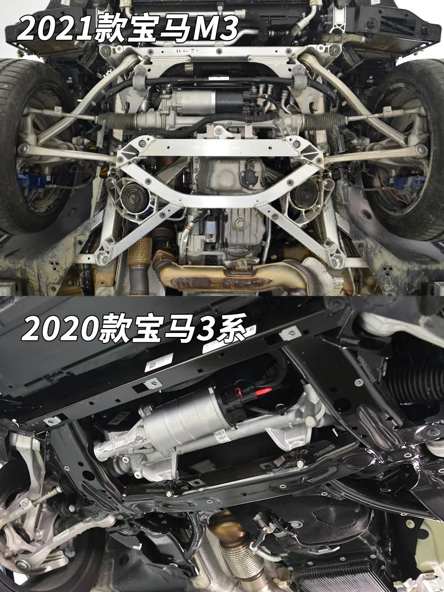 双球结构前悬架这辆"漂洋过海来看你"的进口宝马m3,不少底盘螺栓出现