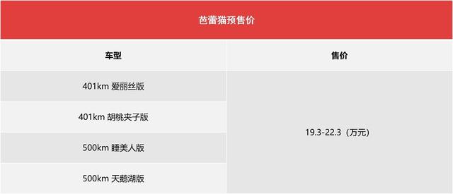 中国“甲壳虫”预售19.3万起，小姐姐会买芭蕾猫吗？