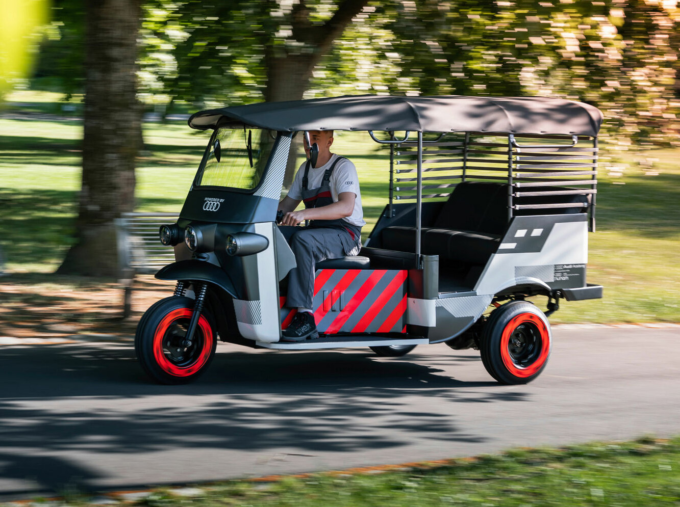 实现豪车自由 奥迪造电动 三蹦子 搭e Tron同款电池 新闻详情 买车网