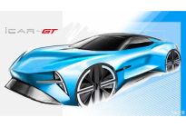 展现未来设计 奇瑞iCar GT跑车设计草图