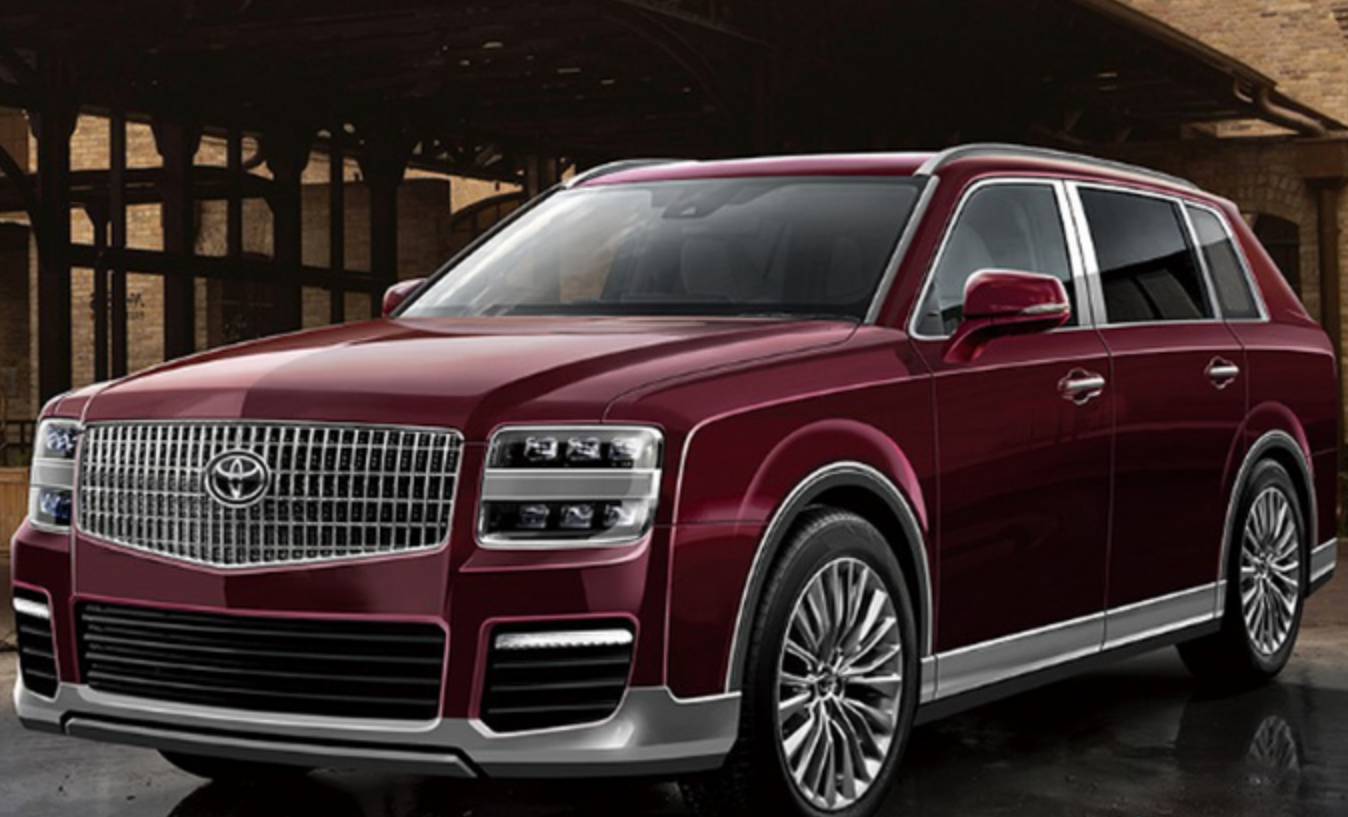 日本库里南丰田世纪suv实车现身配分体大灯