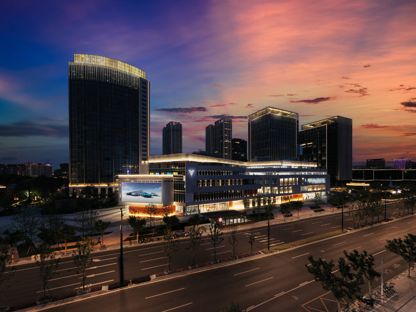 坐标上海普陀区哪吒汽车全球总部正式启用