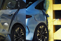 左右双侧碰撞测试验证防护效果 新能源汽车安全车身本该如此
