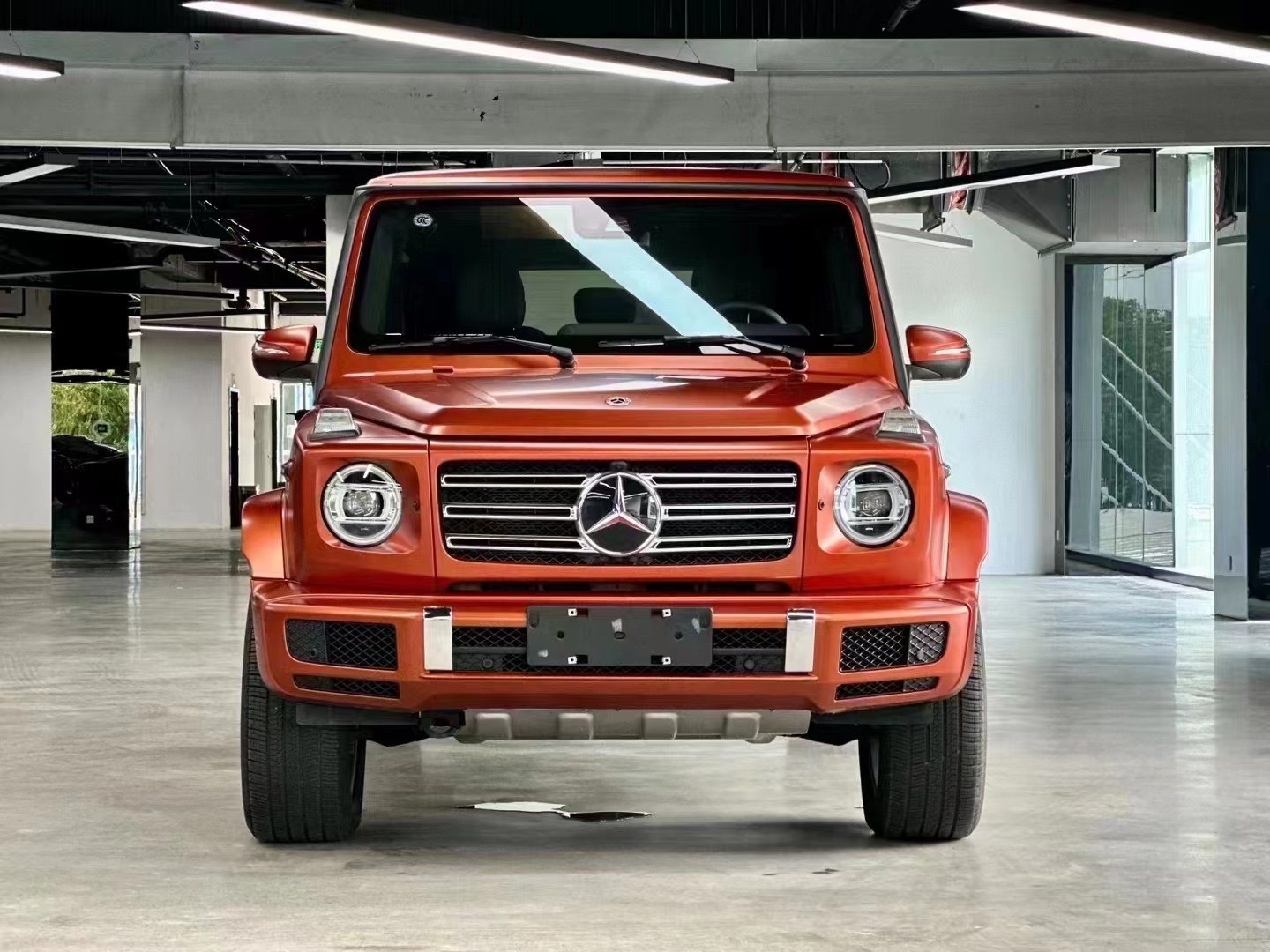 奔驰g500高定版限量版哑光古铜橙