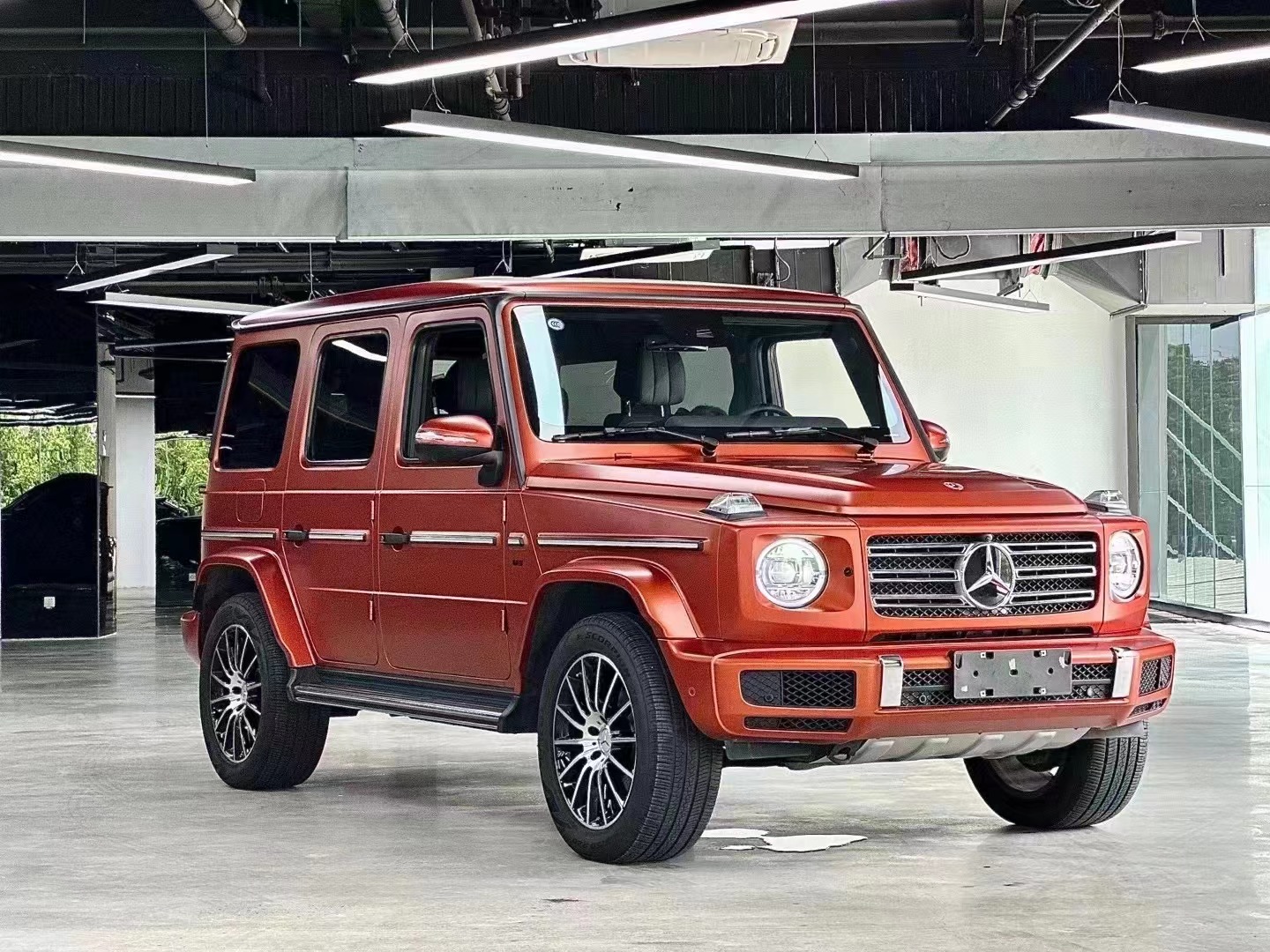 奔驰g500高定版限量版哑光古铜橙