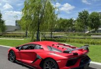 独有配磨砂红车漆，兰博基尼Aventador SVJ