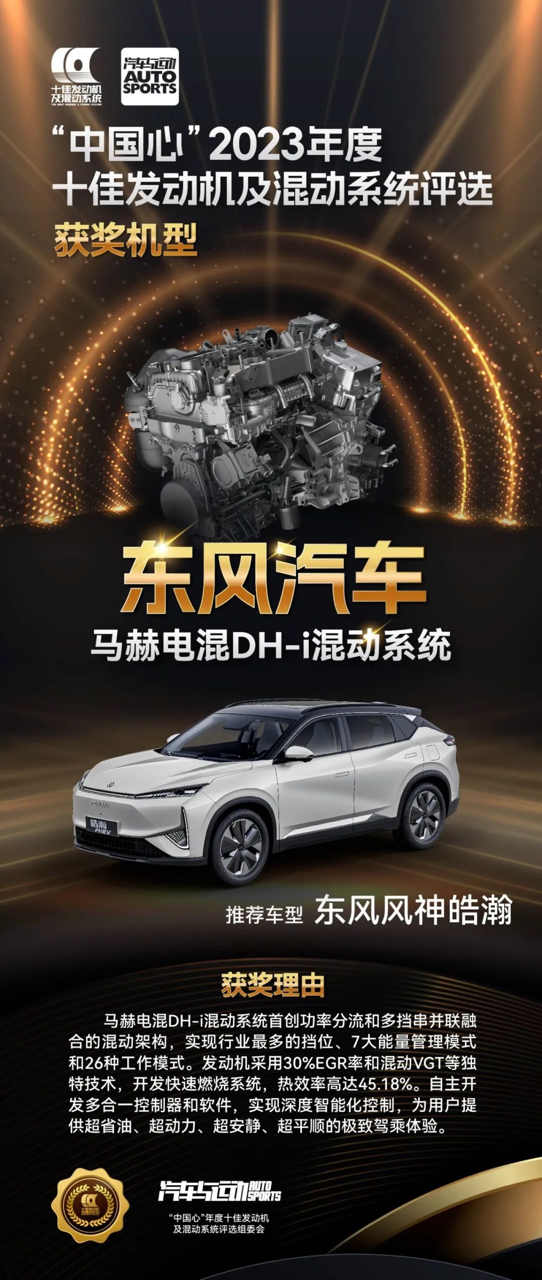 东风风神马赫又双叒上榜中国心十佳发动机这次凭啥呢