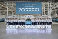 新的里程碑，比亚迪第700万辆新能源汽车正式下线