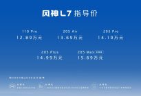 12.89万起，4挡马赫电混PHREV东风风神L7开售