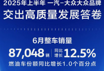 一汽-大众半年销量出炉，燃油车销量逆势增长