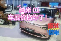 纳米01车展价格炸了！国补+厂补+额外优惠，到手价直接砍半？
