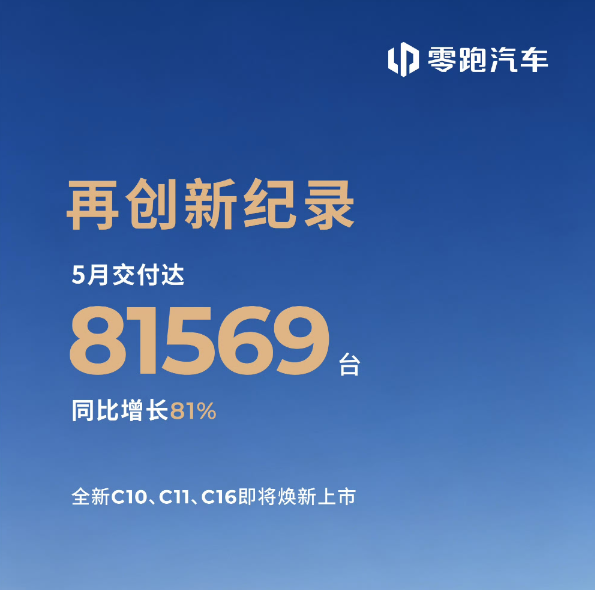销量丨车企5月销量出炉：昊铂埃安连续增长，零跑真的强